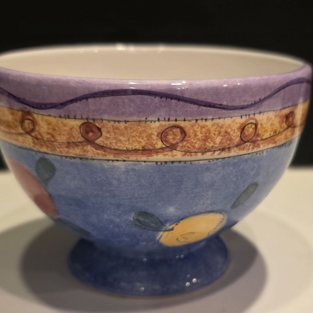 Sango Sweet Shoppe Designs by Sue Zipkin Individual Footed Ice Cream Dish 3.75"